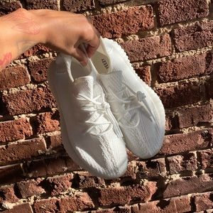 White Yeezys